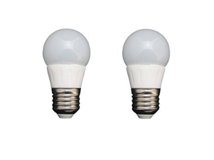 Grimaldi Lighting LED Bulb 2 Pack Appliance Bulb For Refrigerators and Freezers 3 Watts 290 Lumens Bright White A15 Style Bulb Not Dimmable 25-30W Equivalent