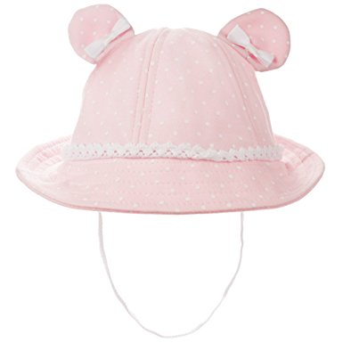 Eriso Baby Girls Toddler Bear Bucket Hat Sun Protection