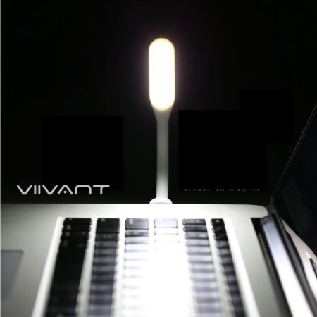 Viivant USB LED Lamp for Portable Charger white