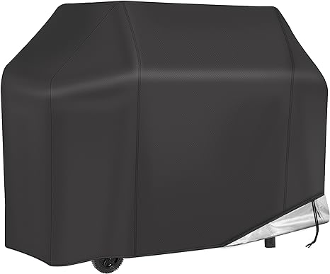 NEXCOVER Grill Cover, BBQ Cover 55 inch,Waterproof BBQ Grill Cover,Fade Resistant Gas Grill Cover, Barbecue Grill Covers, Fits Grill of Weber, Brinkmann, Nexgrill, Black Grill Cover for Outdoor Grill.