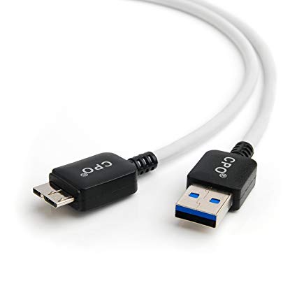 CPO® USB 3.0 Cable (0.5M A - MicroB, White)