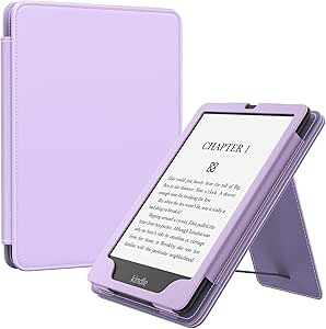 MoKo Case for 7"/6.8" Kindle Paperwhite(12th/11th Generation-2024/2021) and Kindle Colorsoft Signature Edition, Slim PU Shell Cover Case with Auto-Wake/Sleep for Kindle Paperwhite 2024, Taro Purple