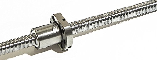 TEN-HIGH Ball screw CNC parts SFU1605 RM1605 16mm 300mm with Metal Deflector Ball Screw nut, length Approx 11.81inch / 300mm