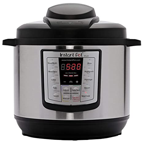 Instant Pot LUX60 V3 6 Qt 6-in-1 Muti-Use Programmable Pressure Cooker, Slow Cooker, Rice Cooker, Sauté, Steamer, and Warmer