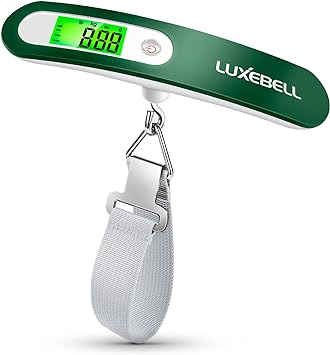 Digital Luggage Scale Gift for Traveler Suitcase Handheld Weight Scale 110lbs (Green)