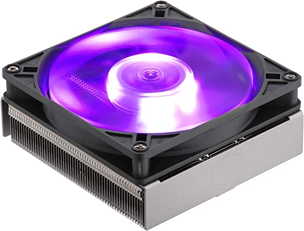 Cooler Master MasterAir G200P RGB Low-Profile CPU Air Cooler w/ 39.4 mm Ultra-Low-Profile Heatsink,Two C-Shaped Heatpipe,95 x 92mm Size, 92mm PWM Fan, AMD Ryzen/Intel1151 (MAP-G2PN-126PC-R1)