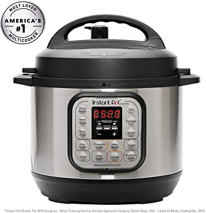 Instant Pot DUO Mini Electric Pressure Cooker, (3-QT), Stainless Steel/Black