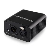 InnoGear 1- Channel 48V Phantom Power Supply with Adapter for Any Condenser Microphone Music Recording Equipment