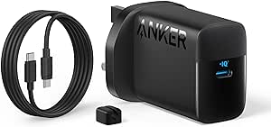 45W USB C Charger, Anker PPS Fast Charger with Cable, Laptop Compatible, Super Fast Charging 2.0 for Samsung Galaxy S24 Ultra/S24/S23 /Note20, iPhone, Pixel, and More (5 ft USB C to C Cable Included)