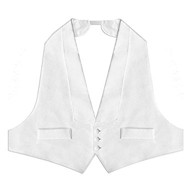 White Pique Vest & Bow Tie
