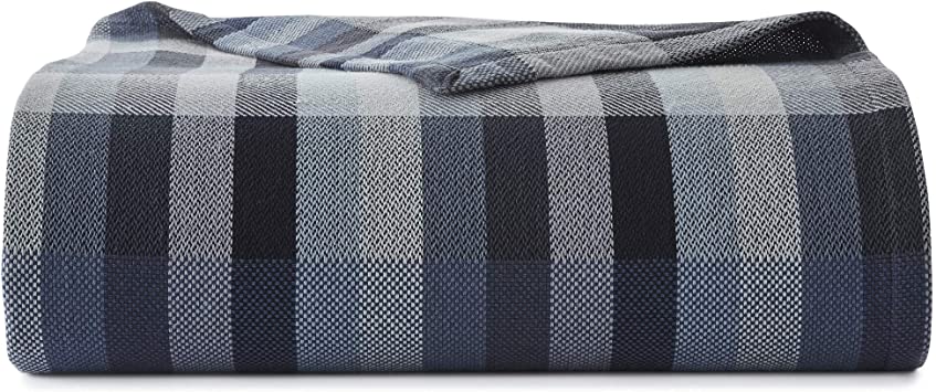 Eddie Bauer Home | Windsor Collection Blanket, Twin, Blue