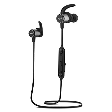 Bluetooth Wireless Earbuds, Jayol Sports Blutooth 4.1 Headphones In Ear with Mic, Lightweight Magnetic Earphones with Apt-X Deep Bass IPX5 Waterproof, CVC6.0 Noise Cancelling, 10 Hrs Play Time