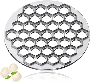 Dumpling Maker Ravioli Mold - Make 37Pcs at a Time, Aluminum Construction - Pelmeni Maker, Ravioli Press - Perfect Kitchen Gadget for Homemade Pelmeni, Ravioli and More