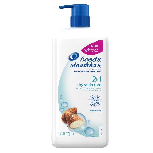 Head and Shoulders Dry Scalp Care With Almond Oil 2-In-1 Dandruff Shampoo And Conditioner With Pump 338 Fl Oz