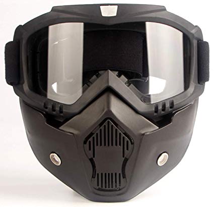 CHAMER Motorcycle Glasses Motocross Goggles Helmet Mask Fog-Proof Windproof UV400 Protection Vintage Harley Motorbike Riding Sunglasses for Kid&Adult CS Paintball