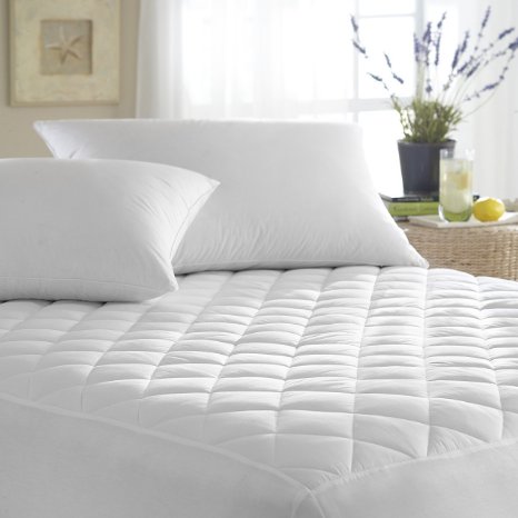 Ellington Home Ultra Soft Quilted Hypoallergenic BedBug Mattress Cover Pad (Queen)