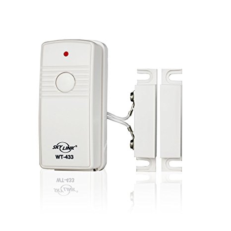 Skylink WT-433W Wireless Door & Window Burglar Alarm Alert Security Sensor | Affordable, Easy to Install DIY Accessory for SC Series Systems