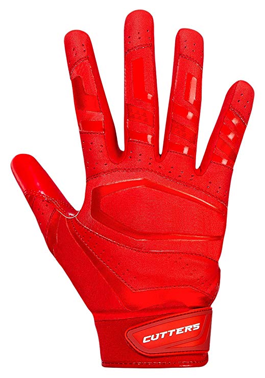 Cutters Receiver Football Gloves - Rev Pro Football Gloves - Made with Grip Boost and Stitching - Youth & Adult Sizes - Variety of Vibrant Colors