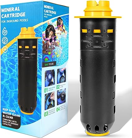 Replacement for Nature2 Duoclear 25 Mineral Cartridge W28000 for All Zodiac DuoClear Fusion Vision Pro Above Ground Ingroud Pool Sanitizers, for up to 35,000 Gallons Pool, W26000, 50001800