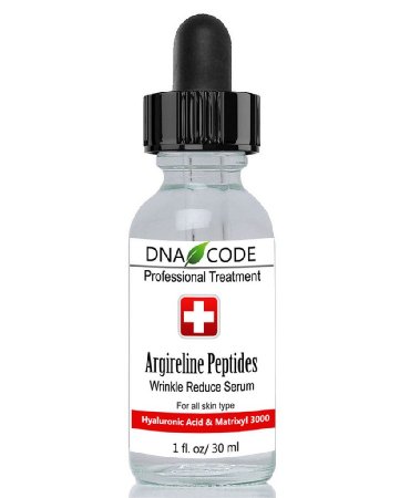 DNA Code®-Alternative to Botox- Pure Argireline Peptides Serum  Matrixyl 3000 Hyaluronic Acid