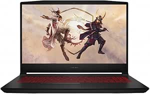 MSI Katana GF66 Gaming Laptop, 15.6" Full HD 144Hz Screen, Intel Core i7-11800H Processor, NVIDIA GeForce RTX 3060, 16GB RAM, 512GB PCIe NVMe SSD, RGB Backlit Keyboard, Wi-Fi 6, Windows 10 Home, Black