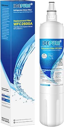 ICEPURE 4204490 Replacement For Sub Zero, Sub-Zero 4204490, 4290510 Refrigerator Water Filter, 1PACK