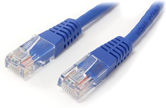 StarTech.com 100 ft Cat5e Patch Cable with Molded RJ45 Connectors - Blue - Cat5e Ethernet Patch Cable - 100ft UTP Cat 5e Patch Cord (M45PATCH100B)