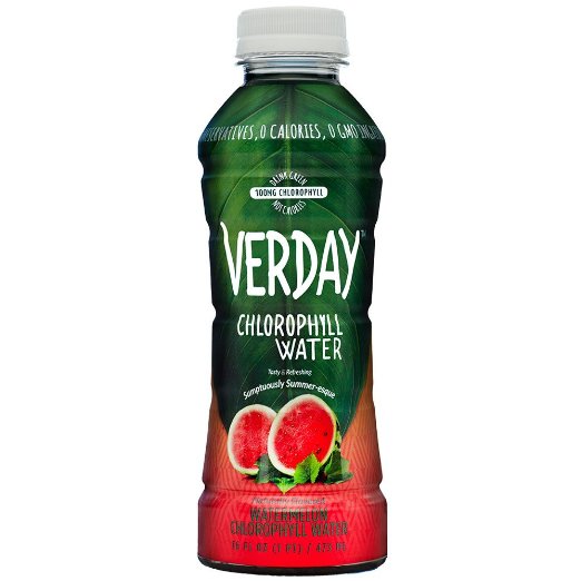 Verday Watermellon Chlorophyll Water - 16oz - 12 Pack
