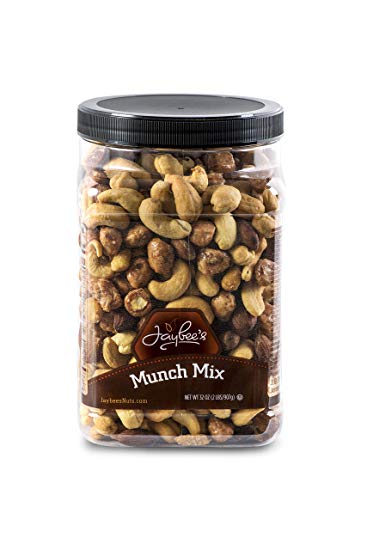 Jaybees Nuts Snack Trail Munch Mix - Great Mixed Nuts Snack for Home Office or Holiday Gift Giving Sweet & Crunchy