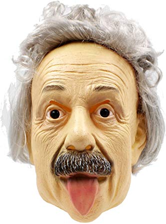 PartyHop - Albert Einstein Mask - Halloween Realistic Famous People Celebrity Human Mask