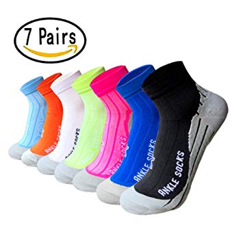 Sport Plantar Fasciitis Compression Socks Arch Support Ankle Socks - 7 Pairs