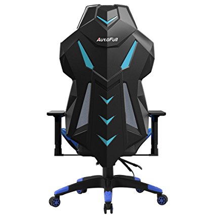 Gaming Chair, Autofull Video Game Chair, Breathable Mesh Back Reclining Gaming Chair for Adults With Pillow and Lumbar Cushion (Blue)