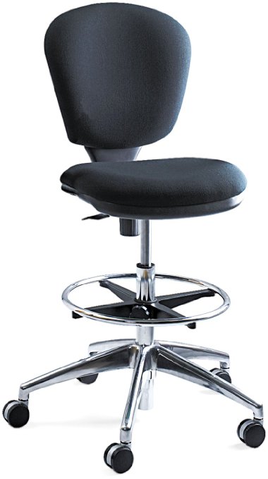Safco Products 3442BL Metro Extended Height Chair (Additional options sold separately), Black