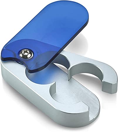 Aluminum Pill Cutter and Splitter with Safety Shield – Portable and Compact Tablet Slicer | Ideal for Oblong and Oval Pills | Non-Slip Pill Splitter | Medication for Accurately Cutting Half Doses