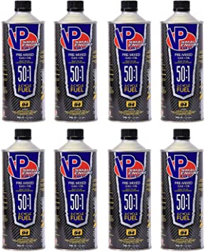 VP Small Engine Fuels 6238 Ethanol-Free 50:1 2-Cycle Gas Oil - 1 quart, Pack of 8