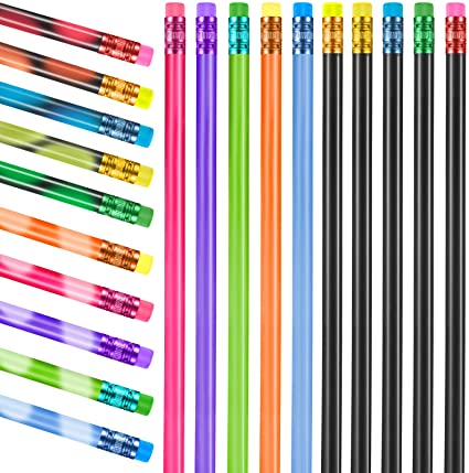 Color Changing Mood Pencil for Kid 2B Changing Pencil Assorted Color Thermochromic Pencils with Eraser for Students (150 Pieces)