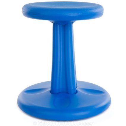 Kore Patented WOBBLE Chair, Made in the USA, Active Sitting for Toddler, Pre-School, Kids, and Teens; Kids don't have to sit still anymore - "The BEST seat in any Classroom"! - Blue - Kids (14in)