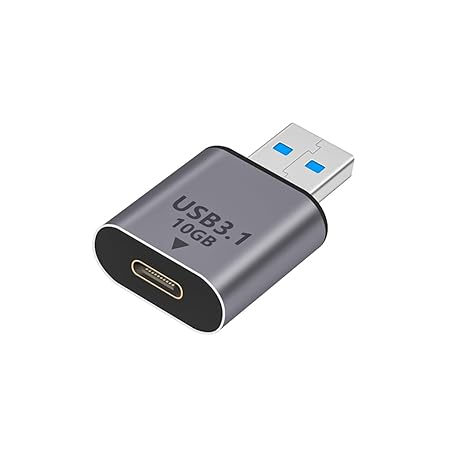 Verilux® Type C to USB Adapter USB 3.1 Type C to USB Charger Converter Support 10Gbps Speedy Data Transfer & 20W Fast Charging Compatible with iPhone 15, MacBook, Samsung Galaxy