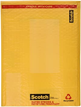 Scotch Smart Mailer, 10.5 in x 15 in, Size #5, 4-Pack (8915-4)