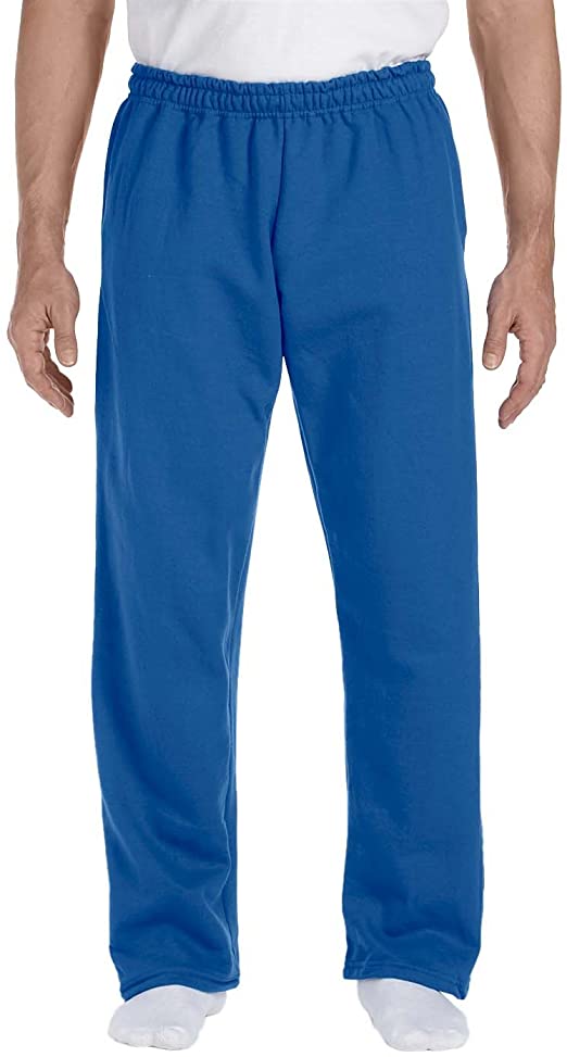 Gildan Men's Dry Blend Open Bottom Sweatpants