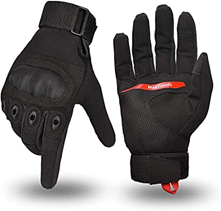 Tactical Gloves, Touch Screen Military Gloves Hard Knuckle for Men, Military Full Finger Protective Gloves for Climbing Camping Cycling