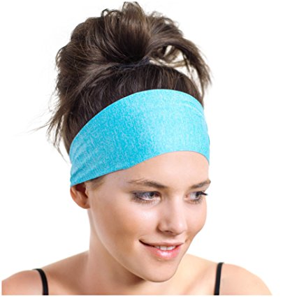 Lightweight Sports Headband - Non Slip Moisture Wicking Sweatband - Ideal for Running, Cycling, Yoga and Athletic workouts - by Red Dust Active