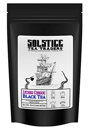Lychee Congou Loose Leaf Black Tea (8-Ounce Bulk Bag); Makes 100  Cups of Tea