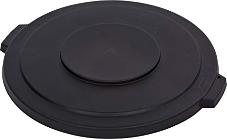 Carlisle 34103303 Bronco Round Waste Container Lid, 32 gal, Black