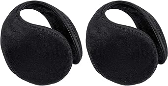 SATINIOR 2 Packs Fleece Earmuffs Winter for Men Women Ear Warmer Fleece Ear muff Winter Accessory for Men Women Kids