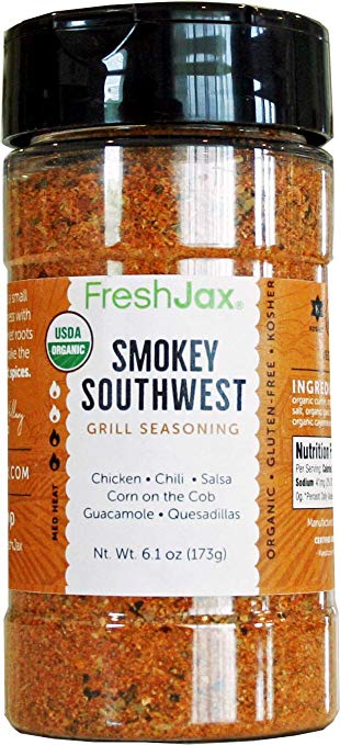 FreshJax Premium Gourmet Spices and Seasonings (Smokey Southwest: Organic Grill Seasoning) 6.1oz