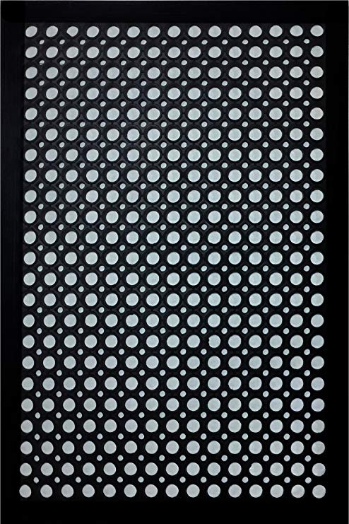 Shepherd Hardware Indoor/Outdoor Recycled Rubber Mat, 24 x 36, Black