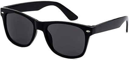 Thacher's Nook Kids Sunglasses Black Vintage Shades for Children Boys & Girls with UV400 Protection (Ages 3-10)