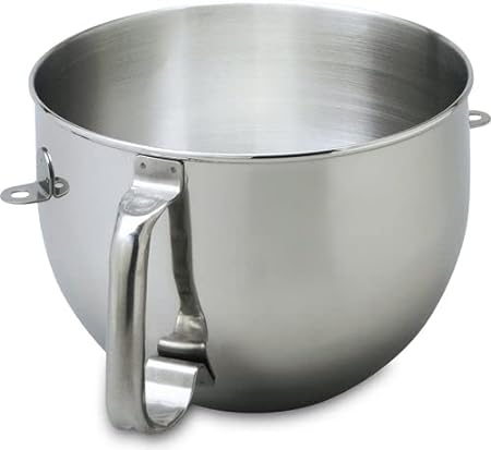 KitchenAid KN2B6PEH 6-Qt. Bowl-Lift Polished Stainless Steel Bowl with Comfort Handle - Fits Bowl-Lift models KV25G and KP26M1X