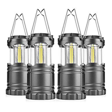Camping Lantern Ultra Bright 4 Pack Cob Led Outdoor Waterproof Portable Military Grade Camping Light Survival Kit For Camping Fishing Emergency Outage -Typhon East